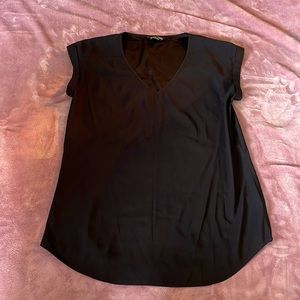 Cap sleeve satin top